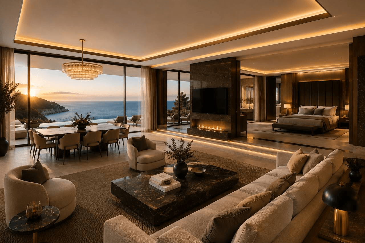 Номер Royal Suite с премиальной гостиной